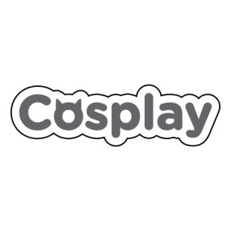 Cosplay Sticker (Grey)